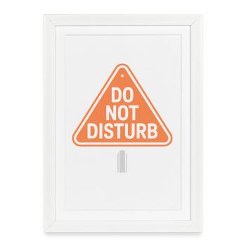 Do Not Disturb Sloth Anti Social - Framed poster (27 × 37 cm) - white - Front