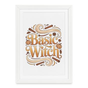 Witchcraft Basic Witch Loves Tarot Reading Wicca - Framed poster (27 × 37 cm) - white - Front