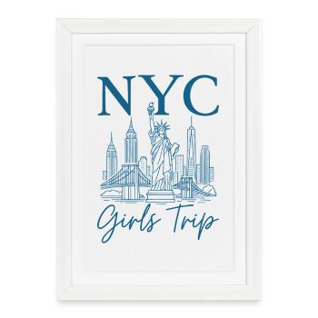 NYC Girls Trip - Framed poster (27 × 37 cm) - white - Front