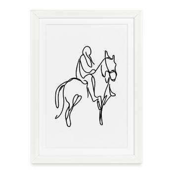 Dessin par onglet - Affiche encadrée (27 × 37 cm) - blanc - Devant