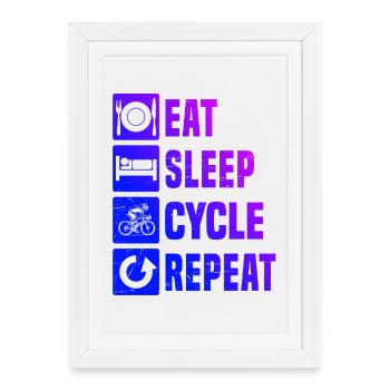 Déclaration pour tous les vélos de route - Affiche encadrée (27 × 37 cm) - blanc - Devant