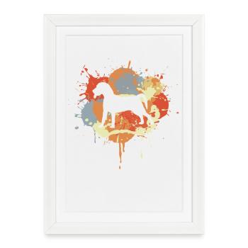 Dog Drawing - Framed poster (27 × 37 cm) - white - Front