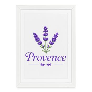 provence_lavance - Affiche encadrée (27 × 37 cm) - blanc - Devant