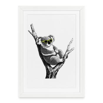 Chill Koala - Framed poster (27 × 37 cm) - white - Front