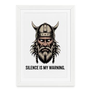Viking Viking Legend Sailor Odin Raven Fighter - Framed poster (27 × 37 cm) - white - Front