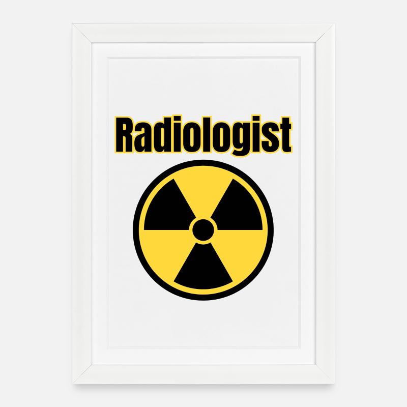 Radiologist - Framed poster (27 × 37 cm) - white