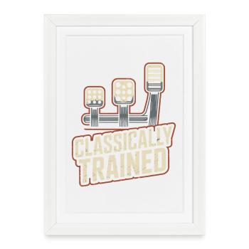 Classically Trained Petrolhead Car Mechanic - Framed poster (27 × 37 cm) - white - Front