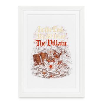 Dark Romance Booktok We All Want The Villain - Framed poster (27 × 37 cm) - white - Front