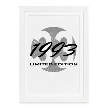 33rd Birthday 1993 Gift for Men and Women - Framed poster (27 × 37 cm) - white - Front
