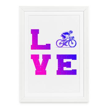 Focus purement sur le vélo de route - Affiche encadrée (27 × 37 cm) - blanc - Devant