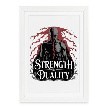 Strength in Quality - Framed poster (27 × 37 cm) - white - Front
