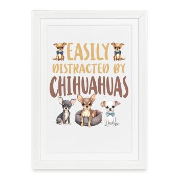 Chihuahua Chihuahueño facilement - Affiche encadrée (27 × 37 cm) - blanc - Devant