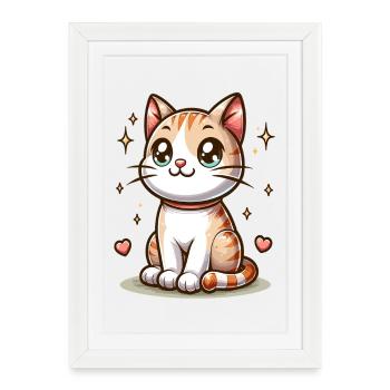 Velvet Paws Starshine Kitten - Framed poster (27 × 37 cm) - white - Front