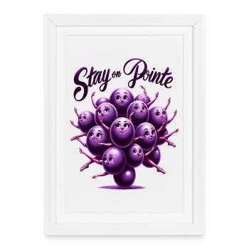 Pointe Grapes Dream - Framed poster (27 × 37 cm) - white - Front