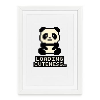 Mignonnerie de Pixelbaby - Affiche encadrée (27 × 37 cm) - blanc - Devant