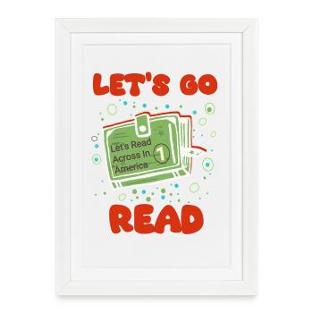 Read Across America - Framed poster (27 × 37 cm) - white - Front