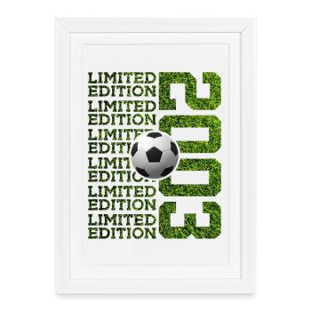 ÉDITION LIMITÉE 23E ANNIVERSAIRE FOOTBALL 2003 - Affiche encadrée (27 × 37 cm) - blanc - Devant