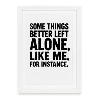 Funny Saying Introverted Nerds Gift Idea - Framed poster (27 × 37 cm) - white - Front