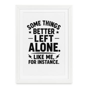 Funny Saying Introverted Nerds Gift Idea - Framed poster (27 × 37 cm) - white - Front