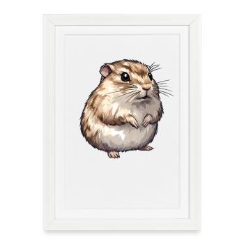 Lemmings Lemming - Affiche encadrée (27 × 37 cm) - blanc - Devant