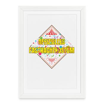 Costume officiel de carnaval - Affiche encadrée (27 × 37 cm) - blanc - Devant