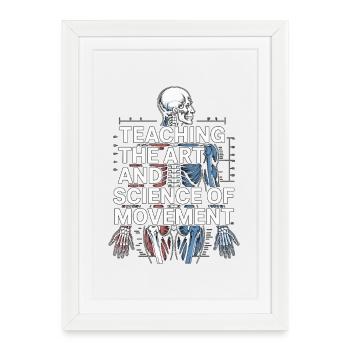PT Educator Teaching The Art And Physiotherapy - Framed poster (27 × 37 cm) - white - Front