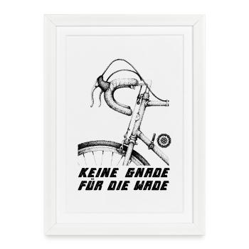 Pas de pitié pour le mollet - Road Bike Sport - Affiche encadrée (27 × 37 cm) - blanc - Devant