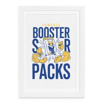 Boosters Boosters Collector de cartes à collectionner - Affiche encadrée (27 × 37 cm) - blanc - Devant
