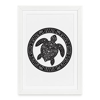 New Zealand NZ New Zealand Tribal Tribe Culture - Framed poster (27 × 37 cm) - white - Front