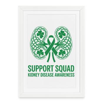 Kidney Awareness Support Squad Logo - Framed poster (27 × 37 cm) - white - Front