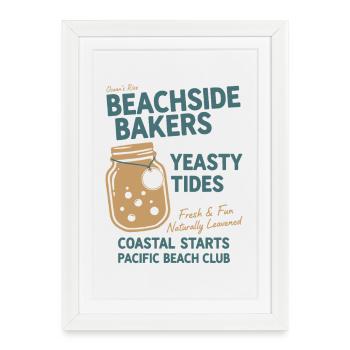 Sourdough Bread Baking Aesthetics Design - Framed poster (27 × 37 cm) - white - Front