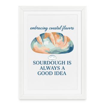 Le levain est toujours une bonne idée à l’ère de la fabrication de pain - Affiche encadrée (27 × 37 cm) - blanc - Devant