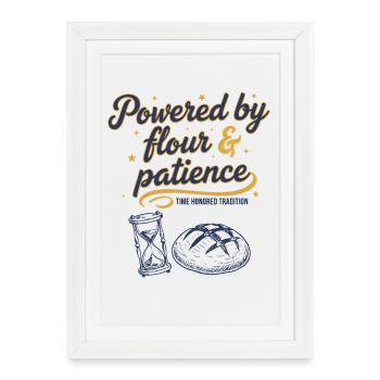 Levain pâtisser pâtisserie Baker Levain - Affiche encadrée (27 × 37 cm) - blanc - Devant