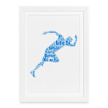Funny XC Running Gift XC Runner Edition - Framed poster (27 × 37 cm) - white - Front