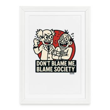 Duo scientifique Société de la Responsabilité - Affiche encadrée (27 × 37 cm) - blanc - Devant