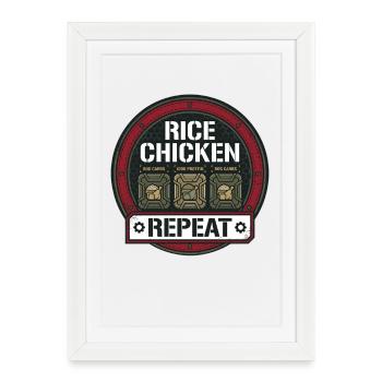 Saison de taille avec déficit calorique réduit - Affiche encadrée (27 × 37 cm) - blanc - Devant