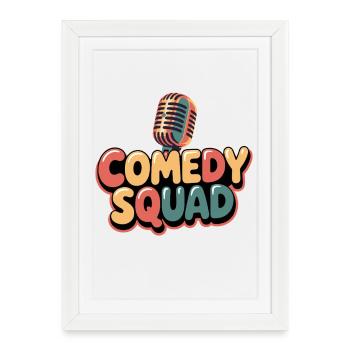 Troupe comique - Affiche encadrée (27 × 37 cm) - blanc - Devant