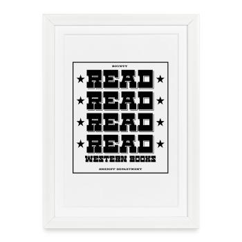 Read Design - Western Look - Framed poster (27 × 37 cm) - white - Front