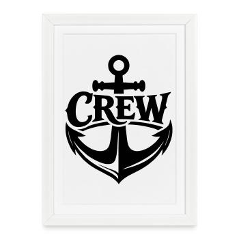 Ship's crew - Framed poster (27 × 37 cm) - white - Front