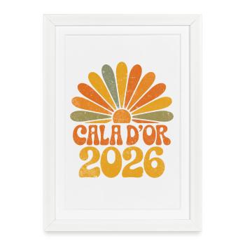 Cala d’Or 2026 Sunbeams - Affiche encadrée (27 × 37 cm) - blanc - Devant