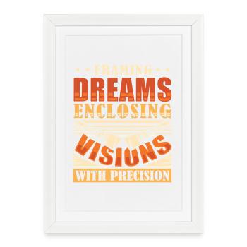 Drywall Drywall Builder Drywall Fitter - Framed poster (27 × 37 cm) - white - Front