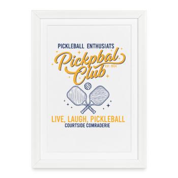 Pickleball player pickle ball love pickleball live - Framed poster (27 × 37 cm) - white - Front