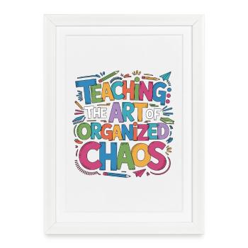 Elementary Teacher Teaching The Art Of Education - Framed poster (27 × 37 cm) - white - Front