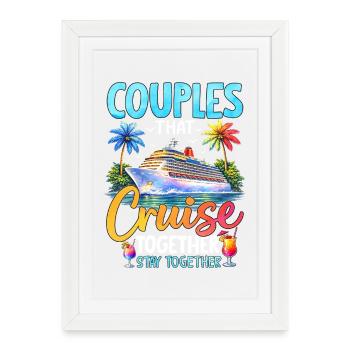 Les couples qui naviguent ensemble restent ensemble - Affiche encadrée (27 × 37 cm) - blanc - Devant