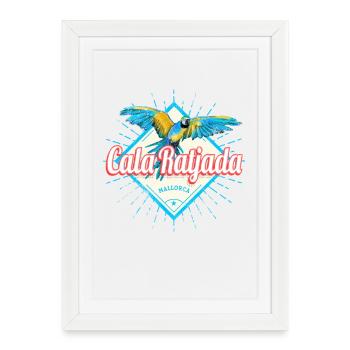 Cala Ratjada Majorca Balearic Island Souvenir - Framed poster (27 × 37 cm) - white - Front