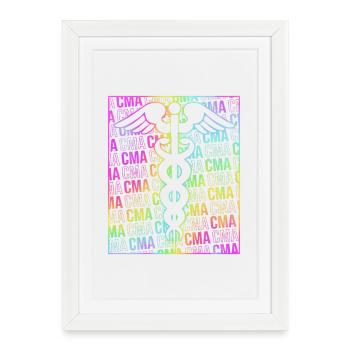Assistant médical MFA - Affiche encadrée (27 × 37 cm) - blanc - Devant