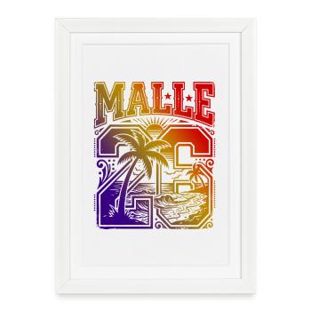 Malle 2026 Jersey Multicoloured - Framed poster (27 × 37 cm) - white - Front