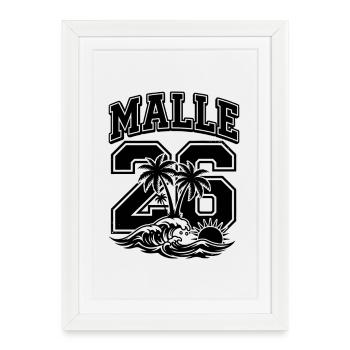 Malle 26 Jersey 2026 Mallorca - Framed poster (27 × 37 cm) - white - Front