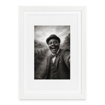 Scott Joplin Selfie - Framed poster (27 × 37 cm) - white - Front