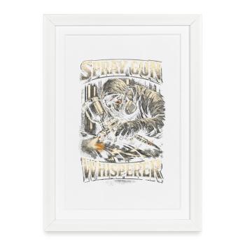 Vehicle Painter Car Painter - Framed poster (27 × 37 cm) - white - Front